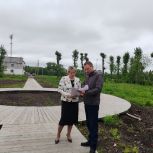 Продолжается благоустройство парка в Цигломени