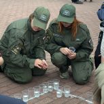 Акция «Огненные картины войны»  прошла в Пскове в Финском парке