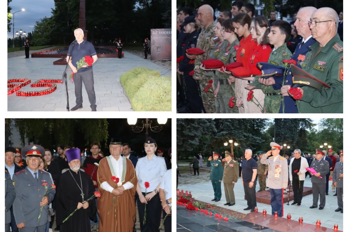 В День памяти и скорби в Нальчике прошла акция «Свеча памяти»