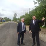 Депутат проверил качество ремонта дорог в г. Мглин