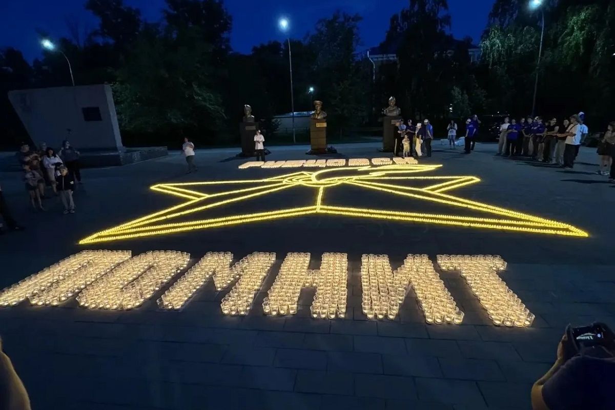 Рубцовск в третий раз присоединился к патриотической акции «Огненные картины войны»