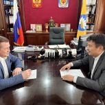 Артём Михайлов провёл рабочую встречу с Председателем Избирательной комиссии Республики Калмыкия