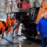 Ремонт дорог в Королёве проконтролировал координатор партпроекта Кирилл Кудряшов