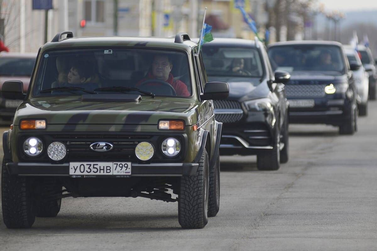 В Тамбове стартовал автопробег в поддержку российских военных