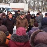 Андрей Турчак и глава ДНР Денис Пушилин доставили медикаменты в больницу в освобожденной Волновахе