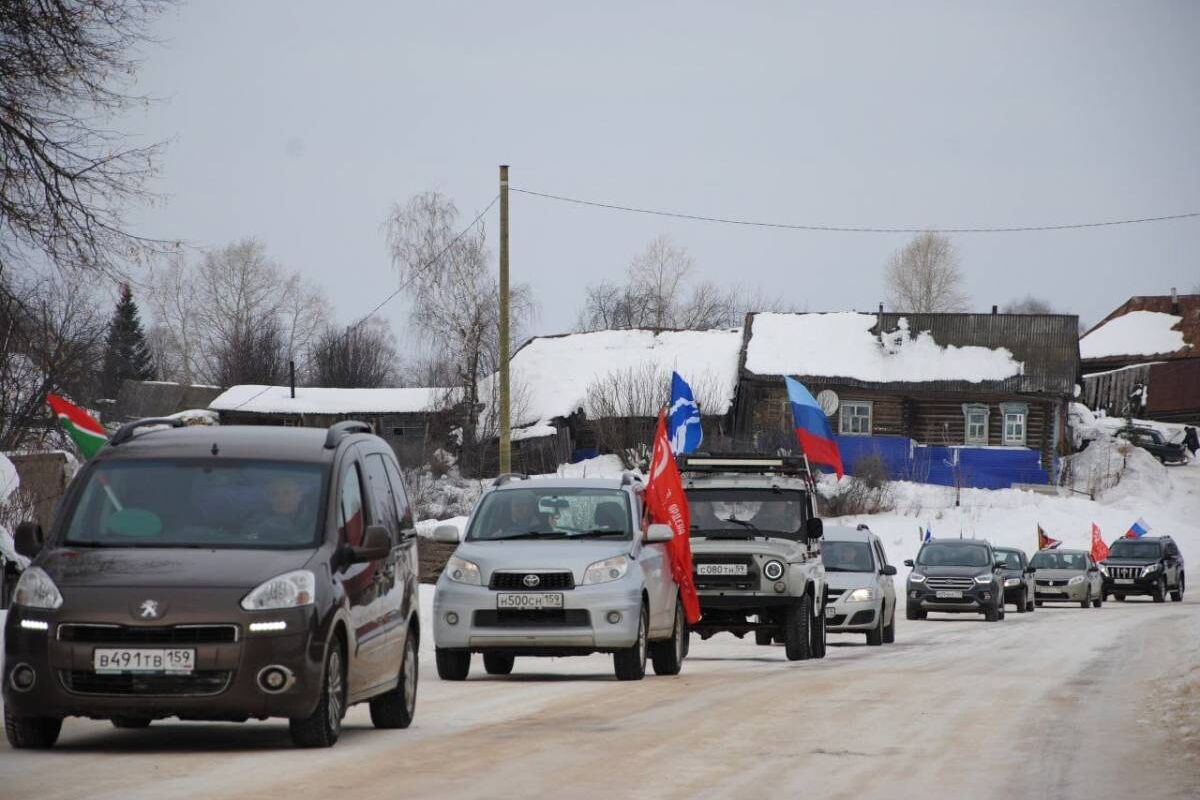 Межмуниципальный автопробег «Zа Победу!» состоялся в Прикамье