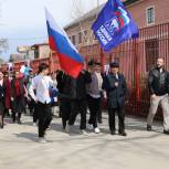 Единороссы Кайтагского района приняли участие в акции «Сила V Правде» в поддержку Президента России и СВО