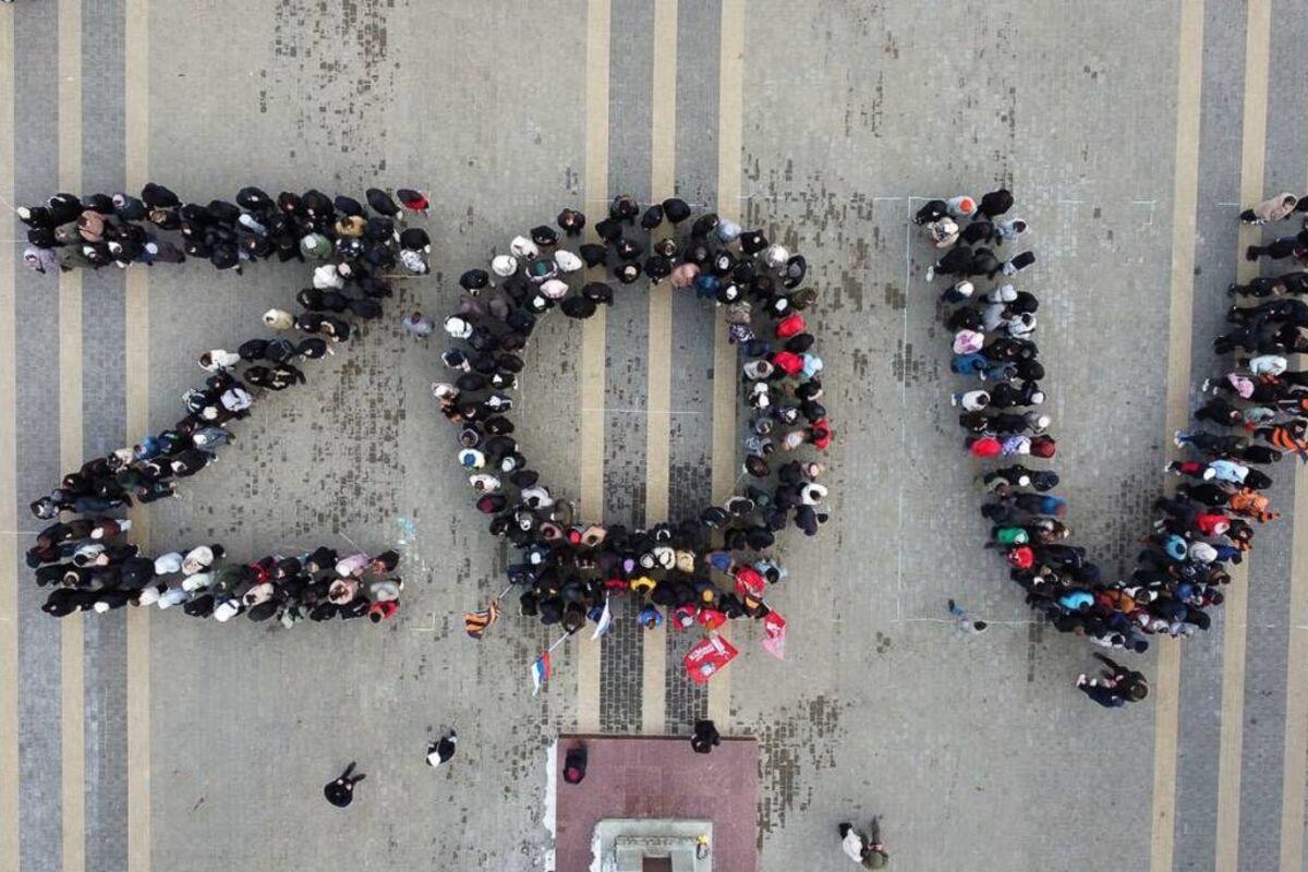 «ZOV к Победе»: нижегородские волонтеры провели патриотическую акцию