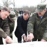 Андрей Турчак и заместители министра обороны заложили камень под строительство нового общевойскового полигона в Краснодарском крае