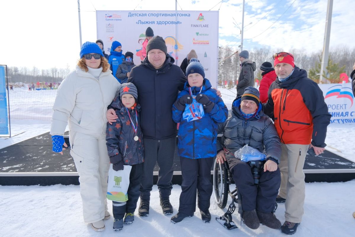 В Рязани состоялась инклюзивная детская спортивная гонка «Лыжня здоровья – Сила России»