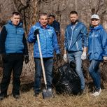 В Коркинском округе прошел первый массовый субботник в этом году