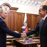 Владимир Путин встретился в Кремле с губернатором Краснодарского края Вениамином Кондратьевым