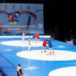 Участник СВО Александр Шелковой поприветствовал спортсменов на кубке основоположников самбо в «Лужниках»