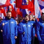 Активисты МГЕР провели акцию в честь Дня воссоединения Крыма и Севастополя с Россией