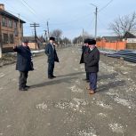 В городе Малгобек состоялся мониторинг хода реконструкции дороги по улице Нурадилова