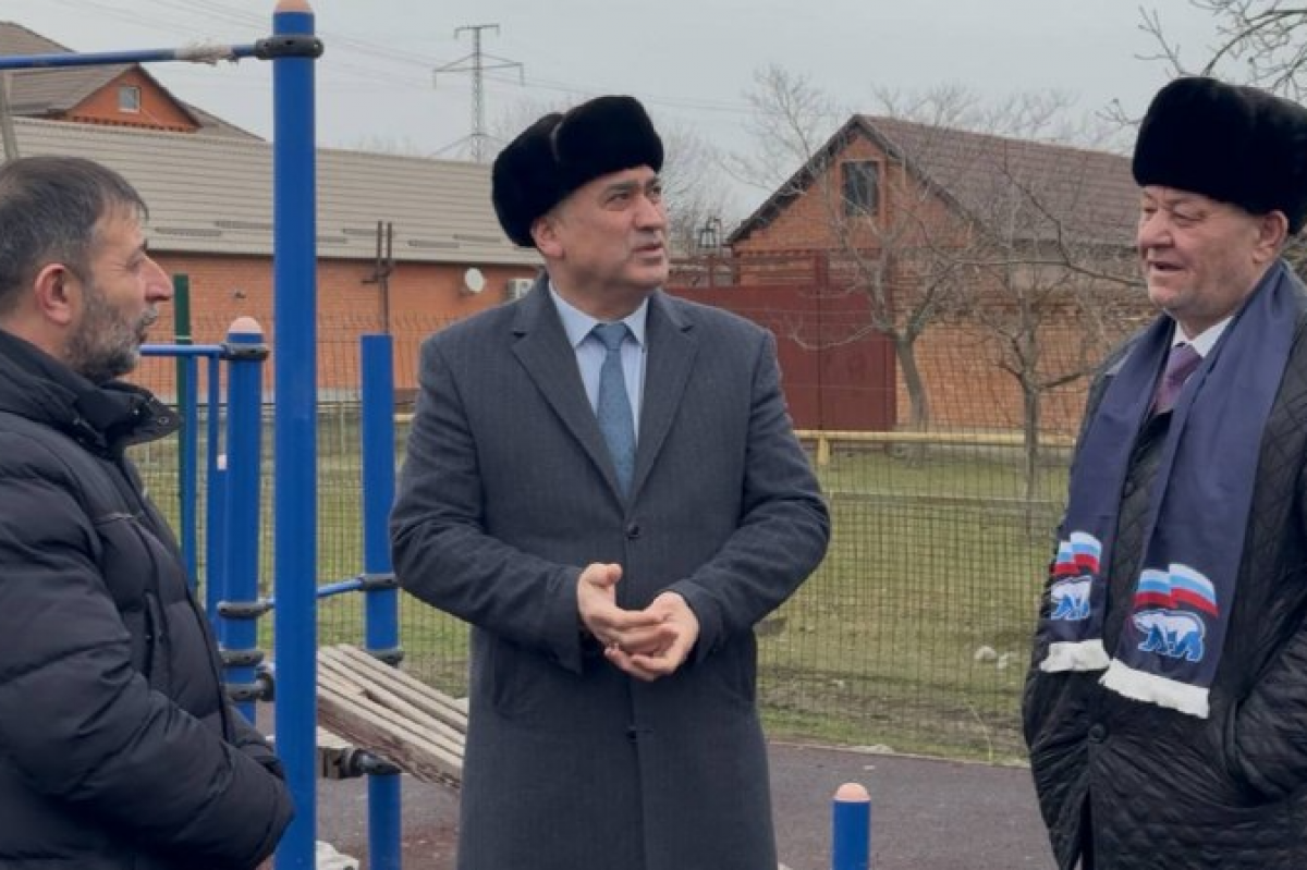 Партийный десант проверил качество спортивной инфраструктуры Карабулака