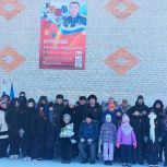 Баннер с портретом Героя появился на Кармацкой школе