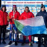 Лыжники Хабаровского края завоевали золото и бронзу на всероссийских соревнованиях в новой форме от «Единой России»
