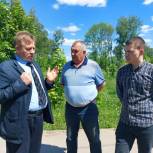 В Ряжске продолжается благоустройство Железнодорожного парка