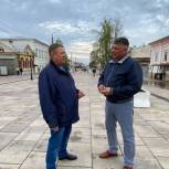 Николай Панков: Работы по благоустройству пешеходной зоны в Вольске нужно завершить до празднования Дня Победы