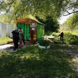 В Грязинском районе единороссы и сторонники Партии провели субботник в День соседей