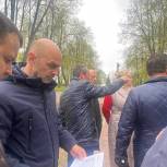 Единороссы проконтролировали благоустройство парка «Центральный» в Костроме