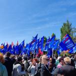 В Волгограде единороссы приняли участие в патриотическом автопробеге «Za мир! Труд! Май!» и «Zа мир без нацизма!»