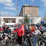 В посёлке Межозёрный состоялся велопробег, посвященный предстоящему празднованию Дня Победы в Великой Отечественной войне 1941-1945 гг.
