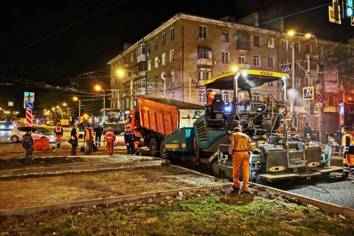 В Самаре приводят в порядок автомагистрали в Октябрьском районе