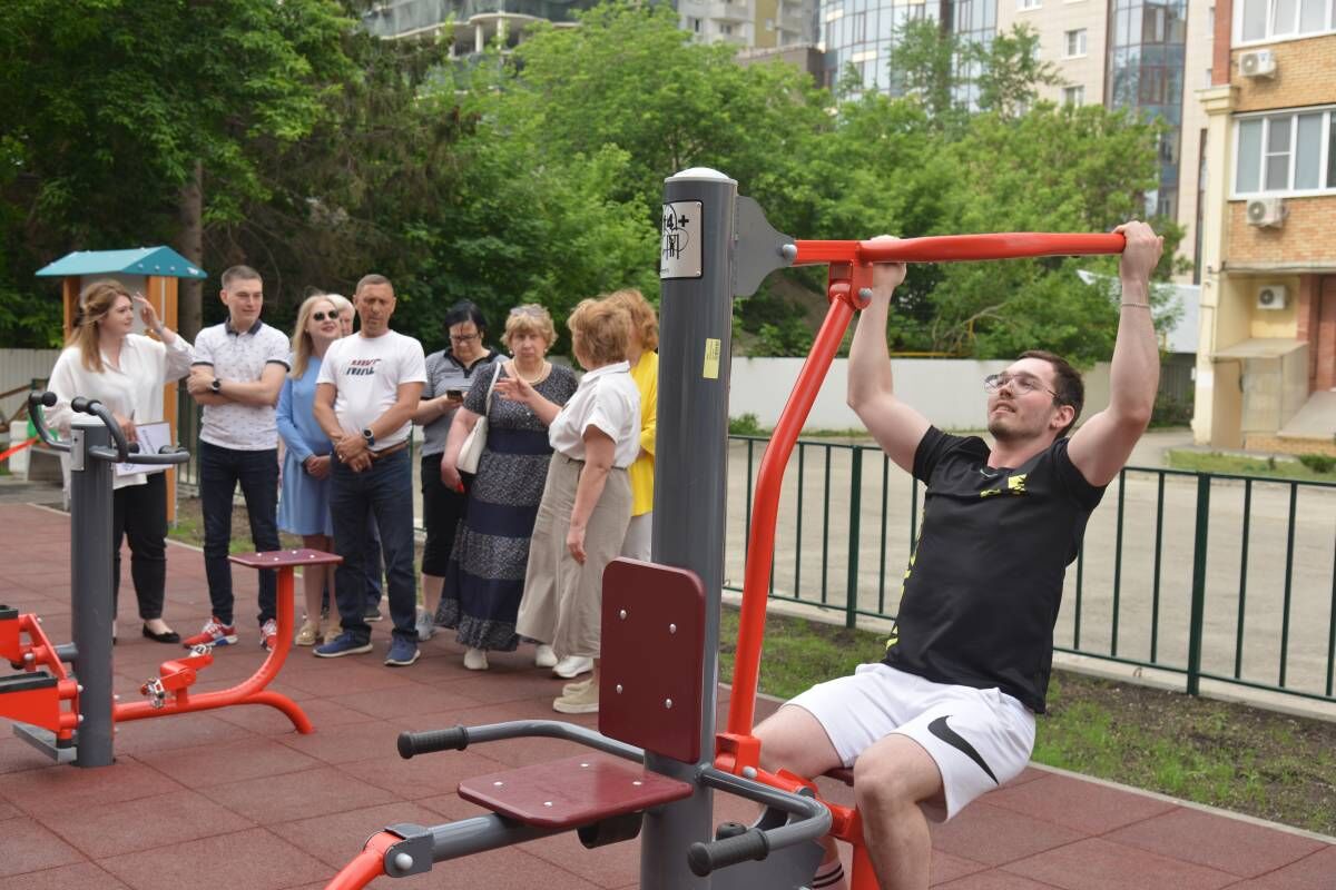 В Ленинском районе Самары по инициативе жителей открылась новая спортивная площадка