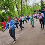 В Комсомольском парке пожилые туляки стали участниками акции «Шаги здоровья»