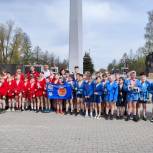 Юные самбисты приняли участие в эстафете, посвященной 78-й годовщине Победы в Великой Отечественной войне