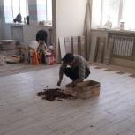 В Красненском районе продолжается капитальный ремонт Лесноуколовской школы