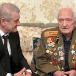 Махачкалинские единороссы поздравили с вековым юбилеем ветерана ВОВ Виктора Хрисанова