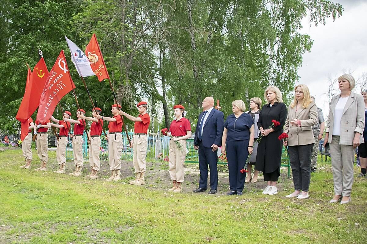 В селе Покровском Ухоловского района перезахоронили останки бойца, погибшего в 1942 году под Смоленском