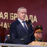 Андрей Травников поздравил новосибирских военнослужащих с наступающим Днем Победы