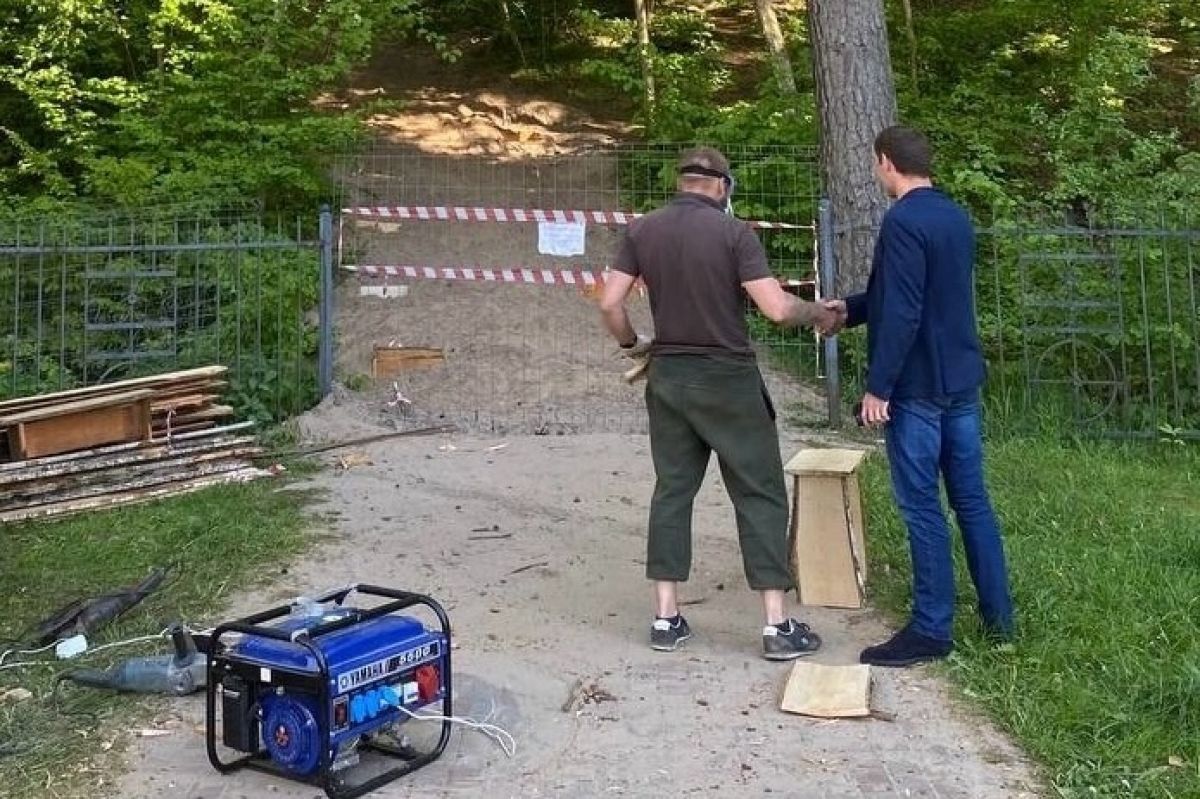 На ул. Майский проезд города Светлогорска появится лестница, ведущая в парк  «Муза»