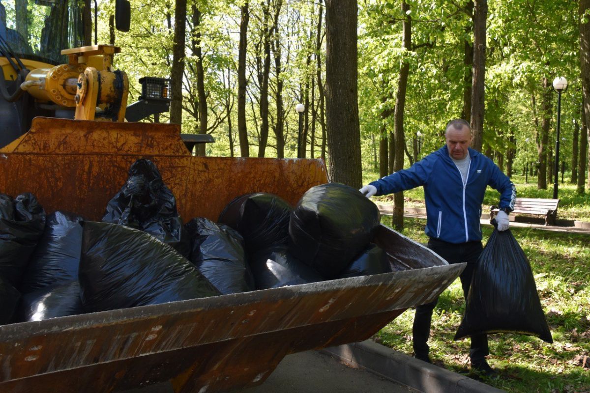 При участии Дмитрия Коженкина организована уборка территории «Лесной Поляны»
