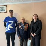 «Единая Россия» поздравила с наступающим Днем Победы ветерана Александра Васильевича Илларионова