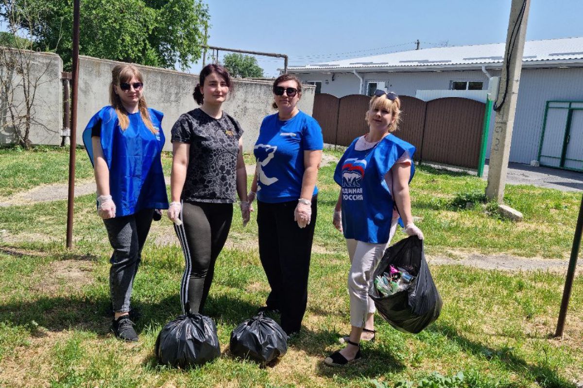 В Степновском округе прошла экологическая акция по уборке общественных мест «Сохраним природу Ставрополья»