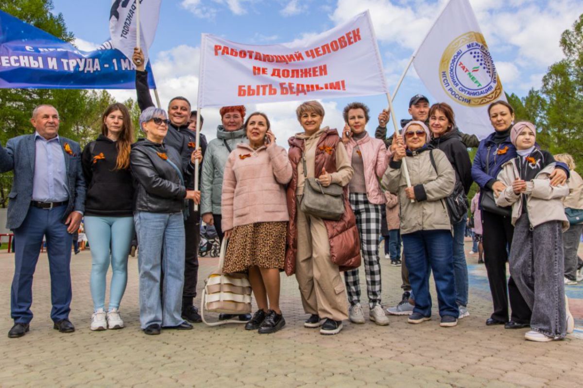 В Альметьевске Первомай отметили по-праздничному ярко и спортивно