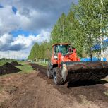 В рамках партпректа «Городская среда» приступили к строительству тротуаров