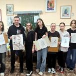 Ученики Чебоксарской детской художественной школы искусств приняли участие в акции «Портрет героя»