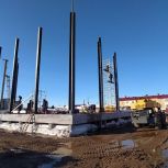 В селе Лаврентия в рамках народной программы продолжается строительство спортзала