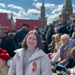 Победитель «Диктанта Победы» Галина Абрашева побывала на параде в Москве