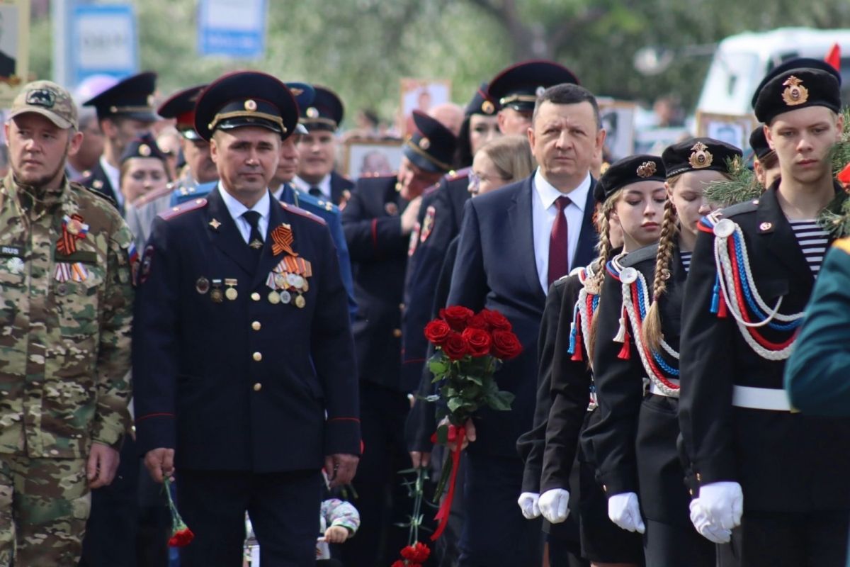 В Красноармейском районе отметили 80-летие Победы в Великой Отечественной войне