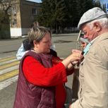 В Нязепетровске прошла акция «Георгиевская ленточка»