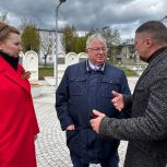 «Единая Россия» проинспектировала завершение работ в «Сквере афганцев»