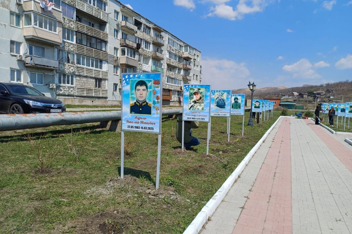 Аллею памяти участников СВО открыли в поселке Зарубино