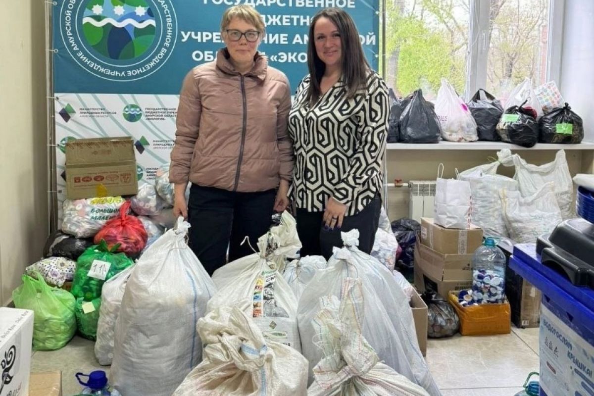 В Амурской области «Единая Россия» проводит акцию по сбору пластикового мусора и оздоровлению водоёмов